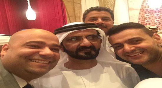 رامز جلال فى حفل إفطار الشيخ محمد بن راشد حاكم دبي