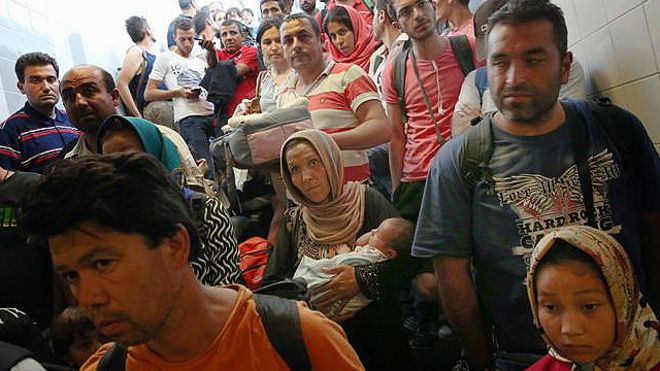 توقعت الحكومة الألمانية أن يتراوح عدد اللاجئين ما بين 800 ألف ومليون شخص