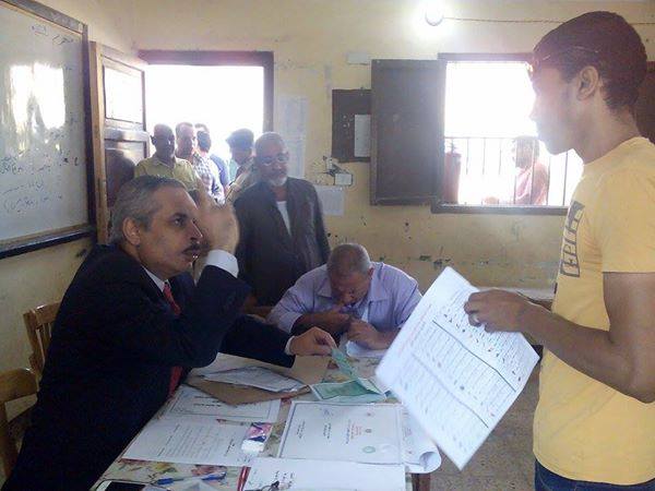 صورة من امام إحدى اللجان الإنتخابية