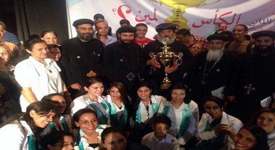فوز كنيسة العذراء مدينة السلام بجائزة أقدم مسابقة بأسقفية الشباب