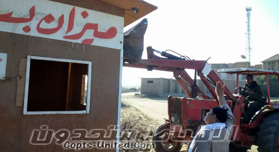   الجيش يشارك في إزالة تعديات علي الصحراوي الغربي