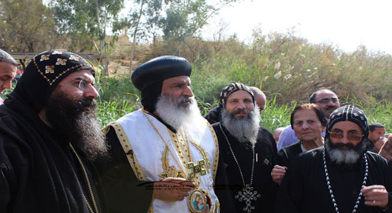 وقائع احتفال الكنيسة القبطية بالغطاس في القدس