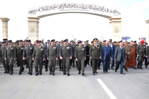  وزير الدفاع يتقدم الجنازة العسكرية لأحد شهداء القوات المسلحة بسيناء