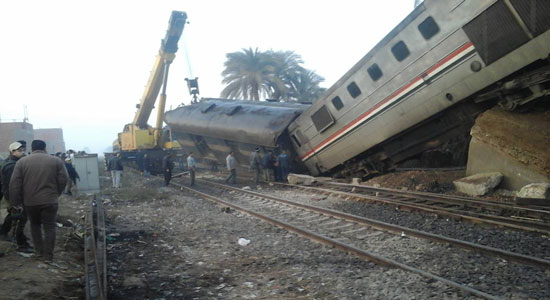 حادث انقلاب قطار بني سويف