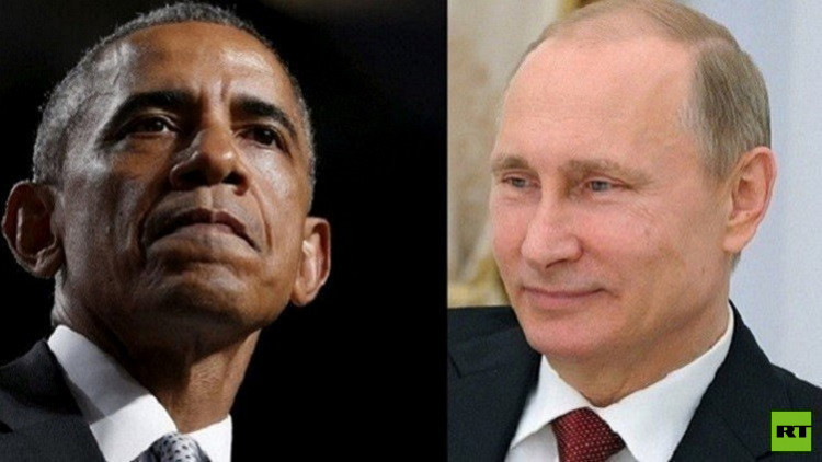 الرئيس فلاديمير بوتين والرئيس باراك أوباما