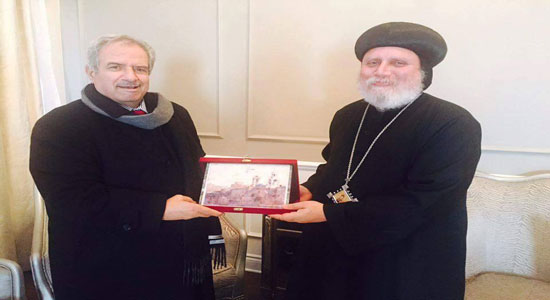 فلسطين توجه الشكر للكنيسة القبطية على ما تقدمه من دعم للقصية الفلسطينية