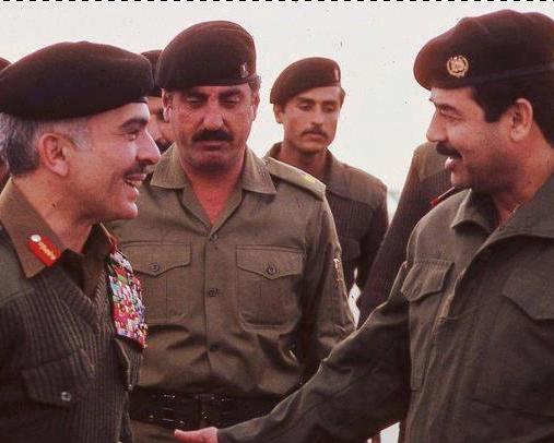 صدام حسين والملك حسين