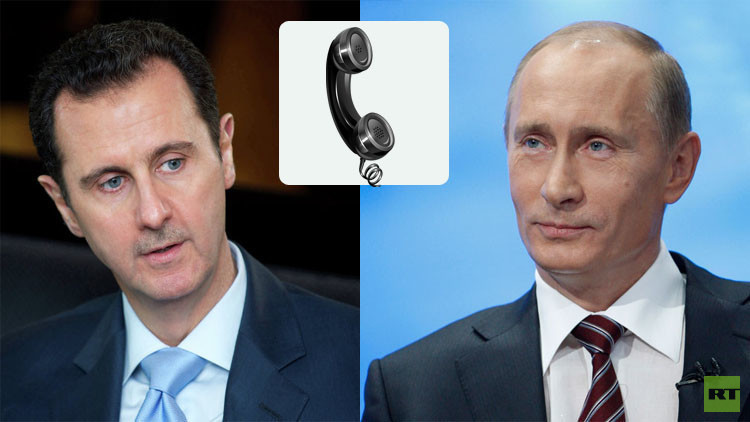 بوتين يؤكد للأسد أن الجيش الروسي سيواصل دعم سوريا في مكافحة الإرهاب