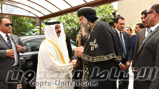  أقباط يرحبون بزيارة ملك البحرين للكاتدرائية  
