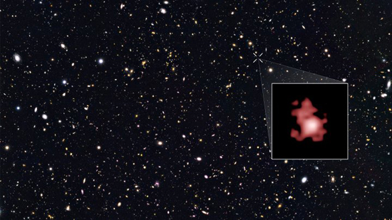 اكتشاف أقدم مجرة تعود لبدايات الكون