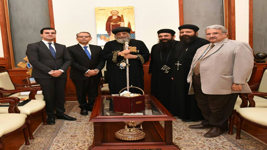  بالصور.. البابا يستقبل السفير المصري الجديد لدى لبنان