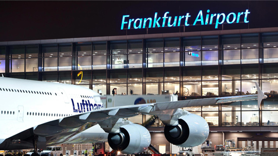  إخلاء مبنى بمطار فرانكفورت الألماني بسبب تهديد قنبلة 