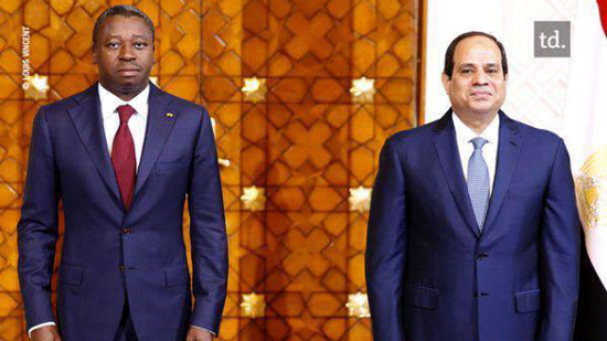 السفير المصري يلتقي الرئيس التوجولي ويسلمه خطاب من الرئيس السيسي