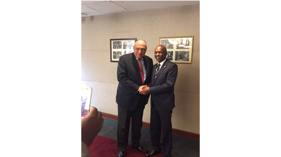 وزير الخارجية يستقبل نظيره البوروندي بمقر البعثة المصرية في نيويورك