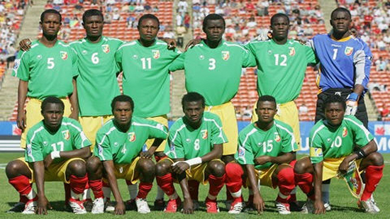 الكونغو يحرز الهدف الأول في  مرمى مصر بكرة رأسية