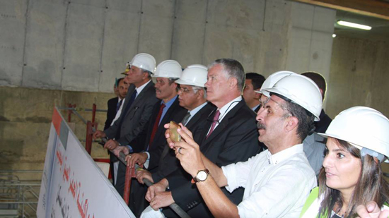 وزير النقل يشهد دخول ماكينة (إيموحتب) لحفر نفق مترو المرحلة الرابعة