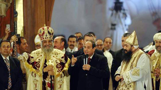 مصادر: «السيسى» سيحضر قداس «الميلاد» فى الكاتدرائية لإعلان انتهاء إعمار الكنائس