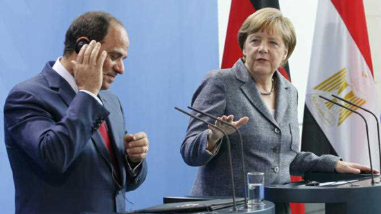 انطلاق المباحثات المصرية الألمانية بحضور السيسي وميركل