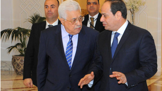 السيسي يستقبل الرئيس الفلسطينى محمود عباس