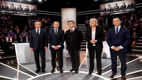 صدام بين مرشحي الانتخابات الفرنسية في أول مناظرة بسبب 