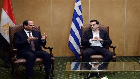 رئيس الوزراء اليوناني لـ السيسي: نقف مع مصر في مواجهة الإرهاب