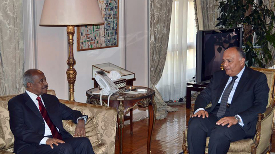 ‎بالصور.. وزير الخارجية يستقبل نظيره الإريتري ومستشار الرئيس