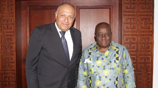 وزير الخارجية يسلم رسالة من الرئيس السيسي إلى رئيس غانا