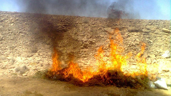 اكتشاف وتدمير مخزن متفجرات بوسط سيناء