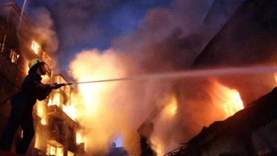 عاجل انفجار اسطوانة بوتاجاز داخل مبني مطرانيه سمالوط بالمنيا 