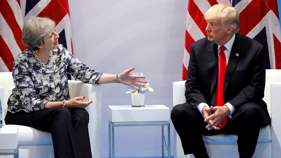 ترامب يضع شروطا أمام ماي لزيارة بريطانيا