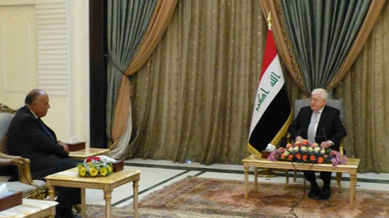 وزير الخارجية يلتقي الرئيس العراقي في بغداد