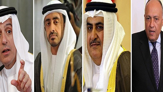 الرباعي العربي يجتمع غدًا في البحرين لبحث الأزمة مع قطر