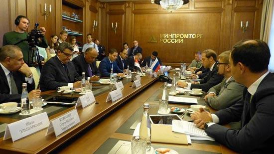 سامح شكري يلتقى وزير التجارة والصناعة الروسي في موسكو