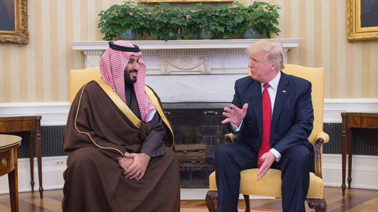 الأمير محمد بن سلمان مع دونالد ترمب