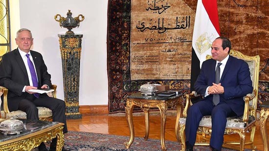 بالصور.. وزير الدفاع الأمريكي لـ السيسي: نساند مصر ضد الإرهاب