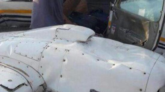 مصرع 3 أفراد في سقوط طائرة تدريب مدنية بالفيوم
