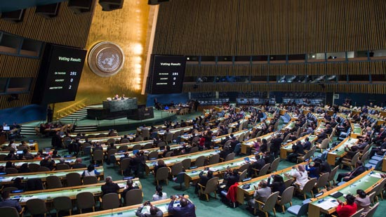 الأمم المتحدة تعتمد قرار بأغلبية ساحقة يمنح الشعب الفلسطيني حق تقرير مصيره