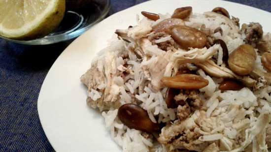 طريقة عمل أرز بالدجاج على الطريقة اللبنانية