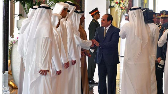 بالصور.. الرئاسة: السيسي يغادر الإمارات