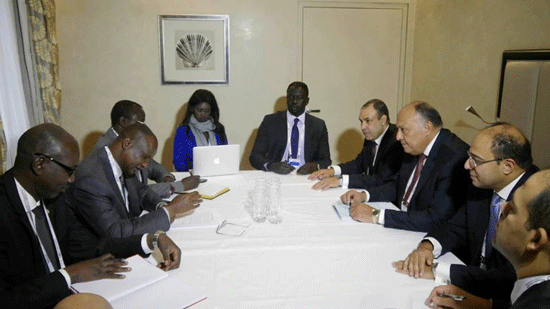 وزير الخارجية يؤكد لنائب رئيس جنوب السودان على دعم مصر للحوار الوطني 