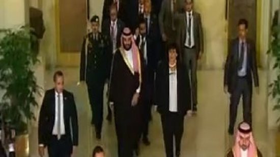 وزيرة الثقافة ترافق ولى عهد السعودية بدار الأوبرا لمشاهدة أحد العروض الفنية
