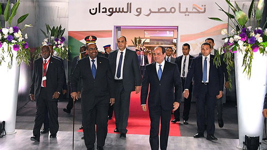  الرئيس عبد الفتاح السيسي و الرئيس السوداني عمر البشير 