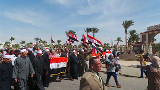 مسيرات لرجال الدين المسيحيين والإسلامي للدعوة للتصويت في الانتخابات بجنوب سيناء