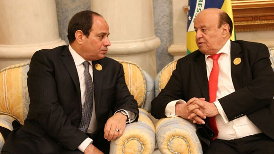 السيسي يلتقي الرئيس اليمني 