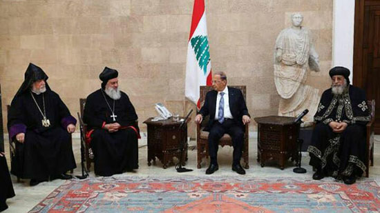 الرئيس اللبناني يستقبل رؤساء الكنائس الأرثوذكسية الثلاثة 