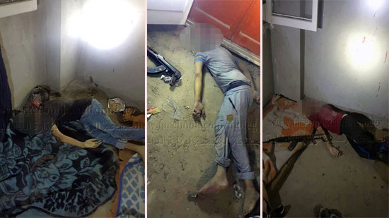 بالصور.. الداخلية تصفي خلية إرهابية من 6 أفراد بشقة في أكتوبر