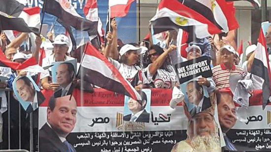 الجالية المصرية في الولايات المتحدة تستعد للترحيب بالرئيس