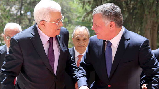 العاهل الأردني الملك عبد الله الثاني والرئيس الفلسطيني محمود عباس