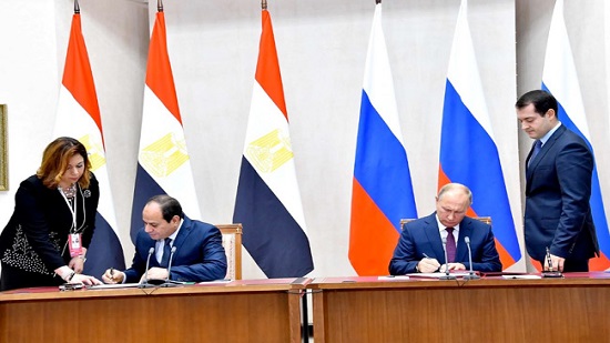 السيسي يشيد بدور روسيا في التنمية الشاملة بمصر
