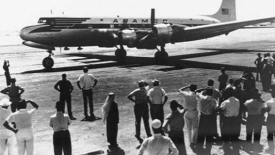 طائرة أرامكو في الظهران في عام 1950
